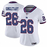 Women's New York Giants #26 Devin Singletary White Color Rush Stitched Jersey Dzhi,baseball caps,new era cap wholesale,wholesale hats